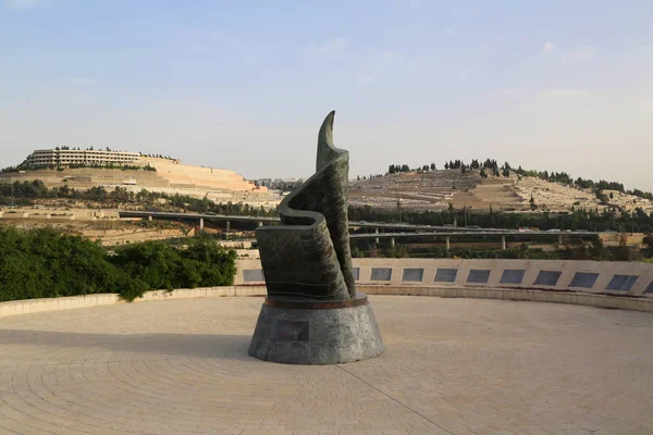 11 de septiembre Living Memorial Plaza en Jerusalén, Israel — Foto de Stock
