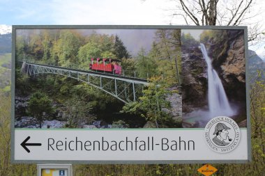 The Reichenbach falls where according Sir Arthur Conan Doyle Sherlock Holmes vanquished Professor Moriarty on May 4, 1891 clipart