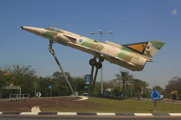 Fuerza Aérea de Israel Kfir C2 avión de combate — Foto de Stock
