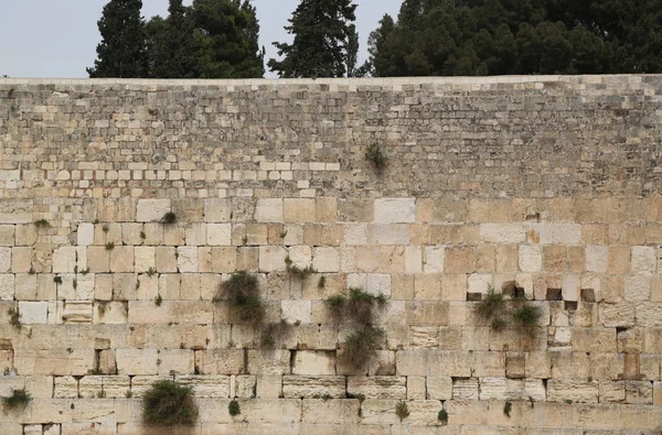El Muro Occidental en la ciudad vieja de jerusalem . — Foto de Stock