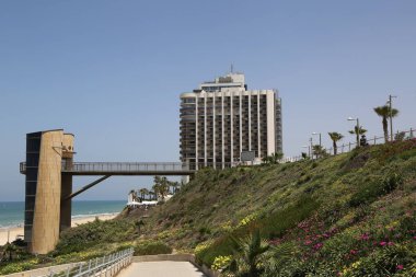 Acadia Beach Asansör Kulesi Herzliya, İsrail. 
