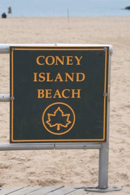 Ünlü Coney Island Beach Brooklyn, New York