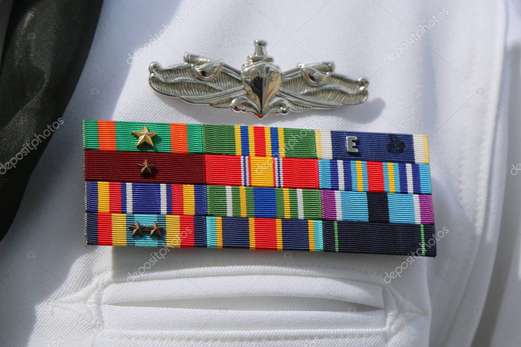Us Navy Military Ribbons On United States Navy Uniform – Stock Editorial Photo © Zhukovsky ...