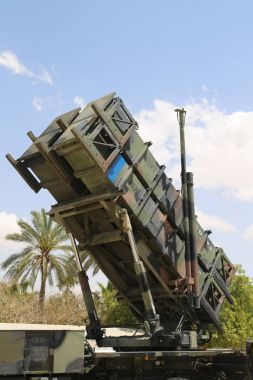 A Patriot  surface-to-air missile system of the Israeli  Air Force clipart