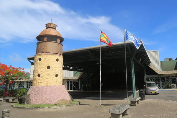 Lighthouse in front of Maurice Bishop International Airport in Grenada — Stock Photo, Image