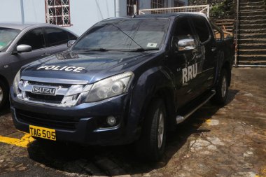 St. George's Royal Grenada polis gücü vagonundan.
