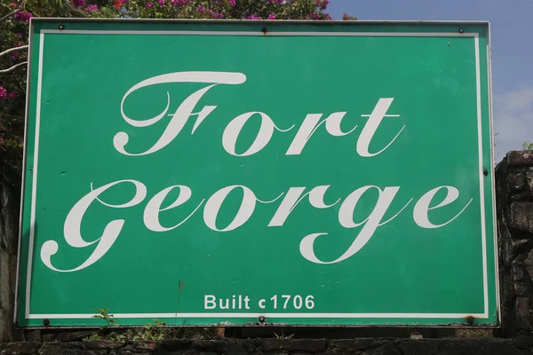 Fort George storico a St. George's, Grenada — Foto Stock