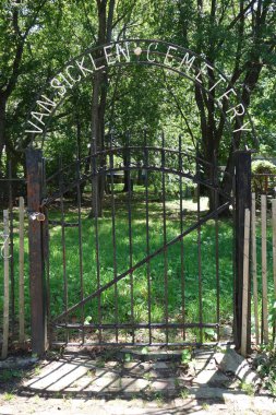 Tarihi Van Sicklen aile mezarlığı Brooklyn, New York