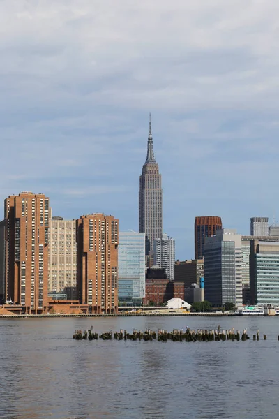 Manhattan Midtown skyline Панорама — стокове фото