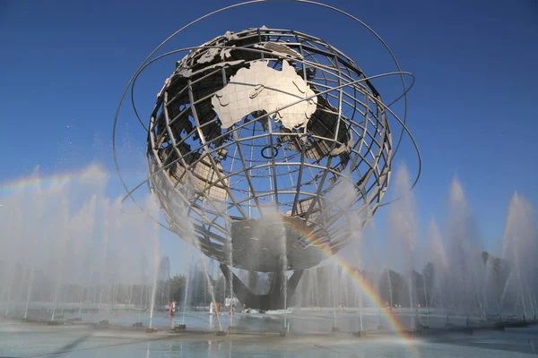 1964 Feira Mundial de Nova York Unisphere em Flushing Meadows Park — Fotografia de Stock