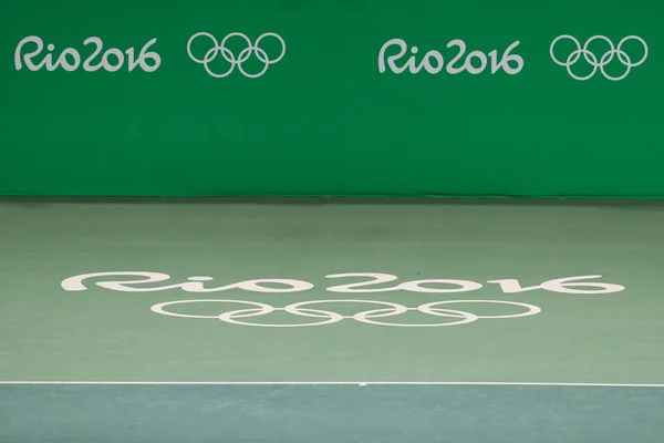 Principal local de tênis Maria Esther Bueno Tribunal dos Jogos Olímpicos Rio 2016 — Fotografia de Stock