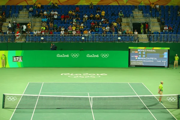 Principal local de tênis Maria Esther Bueno Tribunal dos Jogos Olímpicos Rio 2016 — Fotografia de Stock