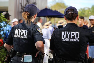  New York polisi counter Terörizm memurları güvenlik sağlama