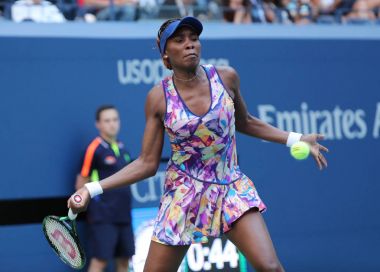Eylem sırasında bize açık 2016 onun ilk tur maçında Grand Slam şampiyonu Venus Williams, Amerika Birleşik Devletleri