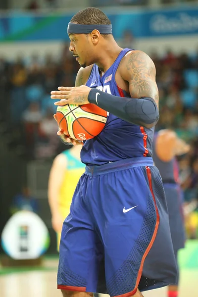  Olimpiyat Şampiyonu takım ABD grup A basketbol match Team Usa ve Avustralya Rio 2016 Olimpiyat oyunları arasında sırasında eylem Carmelo Anthony