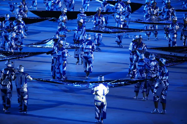 Juegos Olímpicos 2016 Oficialmente inaugurado con una colorida ceremonia en el Estadio Maracana en Río de Janeiro — Foto de Stock