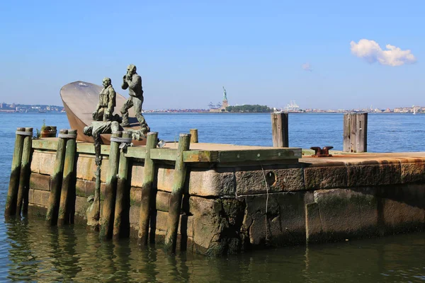 Amerykańskich Marines sklep Memorial w Lower Manhattan — Zdjęcie stockowe