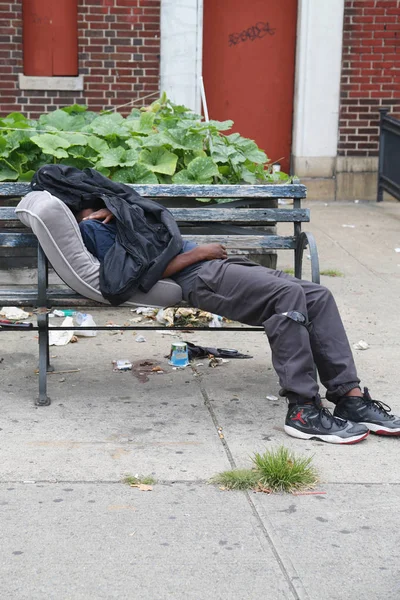 Soho, aşağı Manhattan evsiz adamı