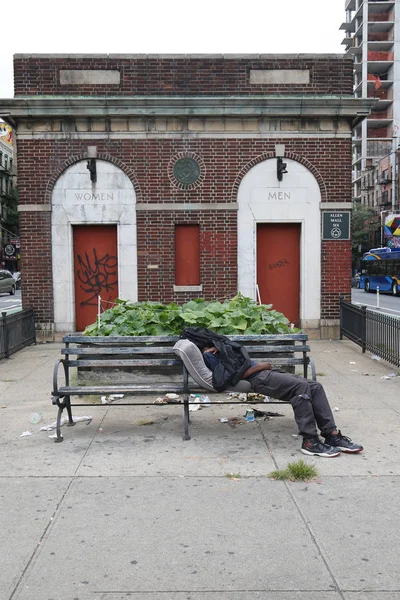 Soho, aşağı Manhattan evsiz adamı