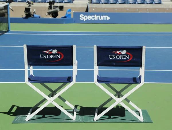 在比利简金国家网球中心准备我们公开赛在纽约阿瑟阿什球场 — 图库照片