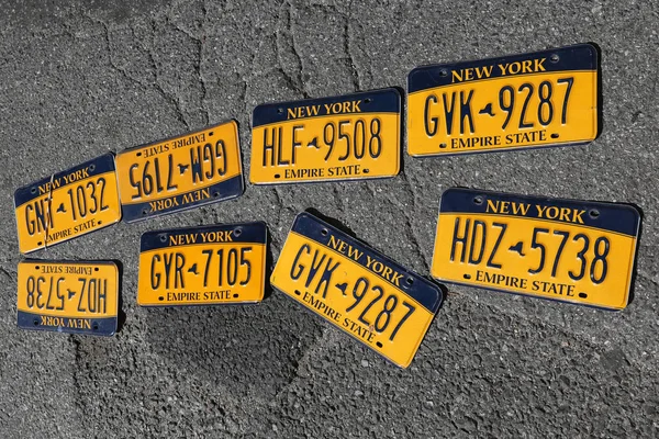 Old car license plates — Stock Photo, Image