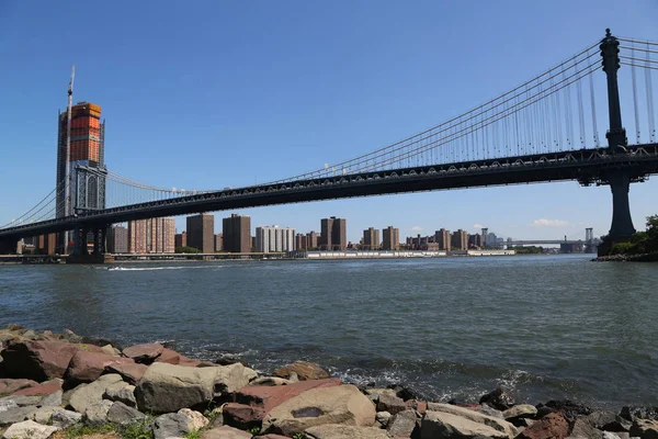 Berühmte Manhattan-Brücke — Stockfoto