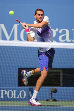 Grand Slam şampiyonluğu Marin Cilic Hırvatistan bize açık 2015 Ulusal Tenis Merkezi onun yuvarlak 4 maç sırasında eylem: