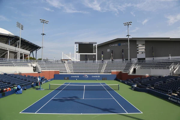 Court 17 im Billie Jean King National Tennis Center bereit für uns Open 2017 Turnier — Stockfoto
