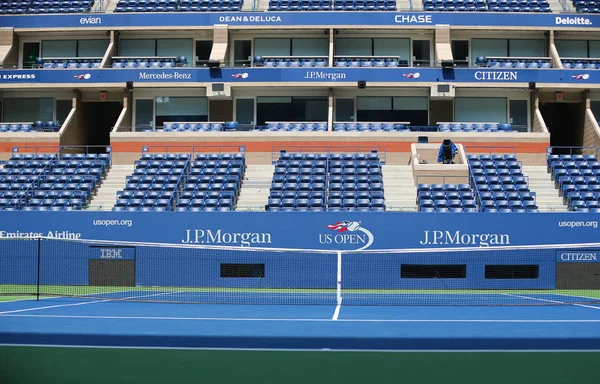 Oss öppna logotyp på Arthur Ashe Stadium — Stockfoto