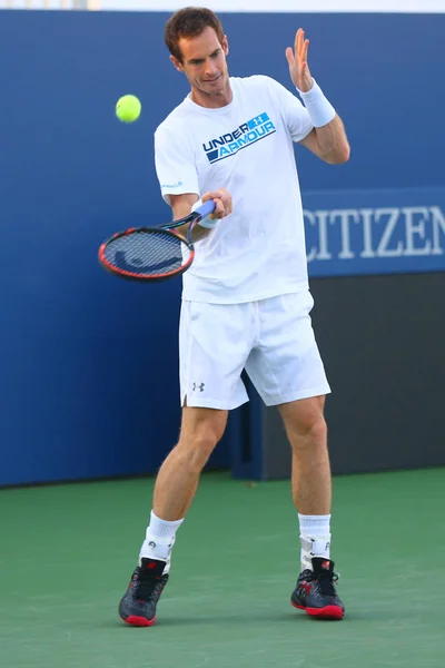 Grand Slam πρωταθλητής Andy Murray πρακτικές για μας ανοιχτά 2017 — Φωτογραφία Αρχείου