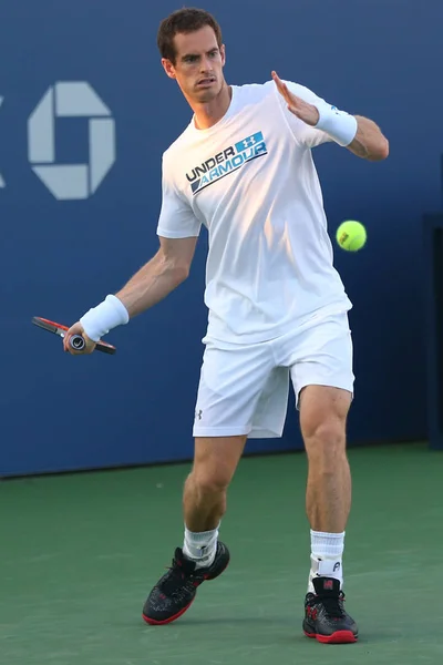 Campeão do Grand Slam Andy Murray treina para o US Open 2017 — Fotografia de Stock