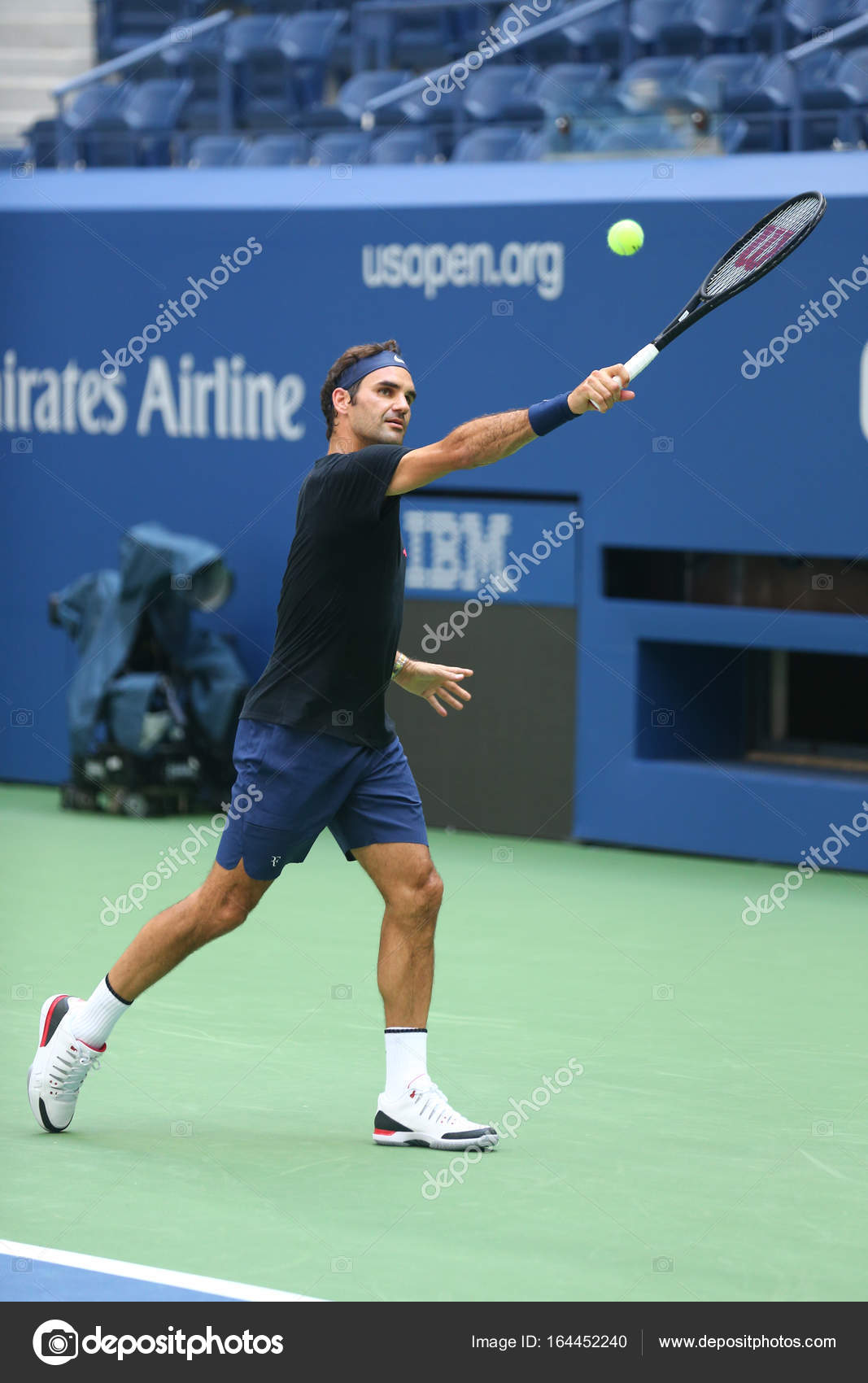 Nineteen times Grand Slam Champion Roger Federer of Switzerland