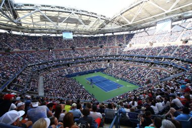 Arthur Ashe Stadı'nda Billie Jean King Ulusal Tenis Merkezi bize açık 2017 gün oturum sırasında