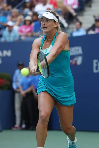 Jugadora de tenis profesional CoCo Vandeweghe de Estados Unidos en acción durante su US Open 2017 ronda 4 —  Fotos de Stock