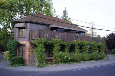 Üç Michelin yıldızlı restoran Fransızca çamaşır Yountville, Napa Vadisi