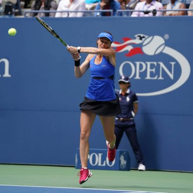 Bize açık 2017 karışık çiftler final maçı sırasında eylem Martina Hingis İsviçre şampiyonu