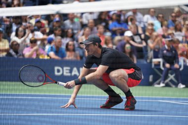 Bize açık 2017 karışık çiftler final maçı sırasında eylem Jamie Murray Büyük Britanya'nın şampiyonu 