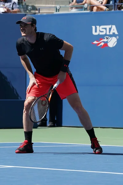 Ons Open 2017 gemengddubbel kampioen Jamie Murray van Groot-Brittannië in actie tijdens de laatste wedstrijd — Stockfoto