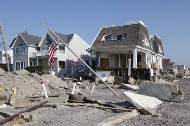 Far Rockaway, New York kasırga Sandy sonrasında sahil evi yok
