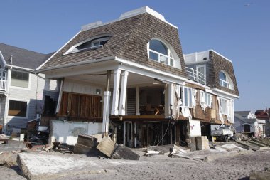 Far Rockaway, New York kasırga Sandy sonrasında sahil evi yok