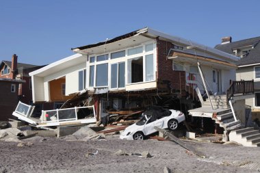 Far Rockaway, New York kasırga Sandy sonrasında sahil evi yok