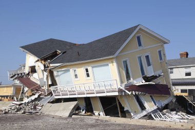 Far Rockaway, New York kasırga Sandy sonrasında sahil evi yok