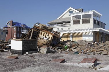 Far Rockaway, New York kasırga Sandy sonrasında sahil evi yok
