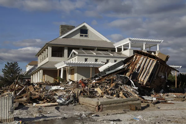 Far Rockaway, New York kasırga Sandy sonrasında sahil evi yok.