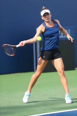 Profesyonel tenis oyuncusu Simona Halep Romanya pratik bize açık 2017