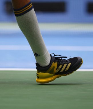 Profesyonel tenis oyuncusu Alexander Zverev Almanya'nın özel Adidas Tenis ayakkabı giymiyor