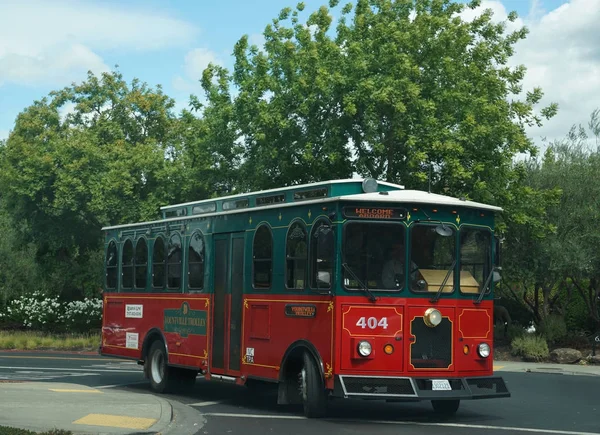 Yountville Trolley in Napa Valley — Stock Photo, Image