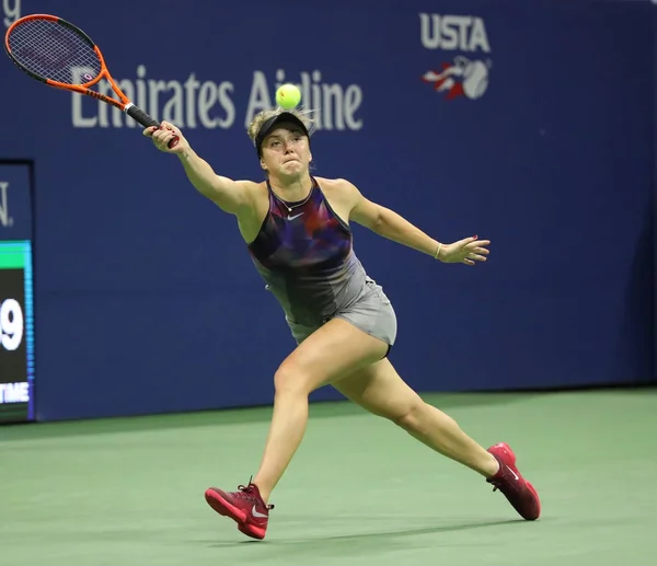 นักเทนนิสมืออาชีพ Elina Svitolina ของยูเครนในระหว่างการแข่งขัน US Open 2017 รอบ 4 ของเธอ — ภาพถ่ายสต็อก