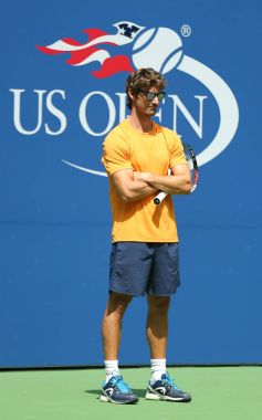 Tenis antrenörü Juan Carlos Ferrero antrenörler profesyonel tenis oyuncusu Alexander Zverev Almanya bizi açık 2017