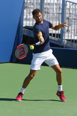 Profesyonel tenis oyuncusu Grigor Dimitrov Bulgaristan içinde pratik bize açık 2017 